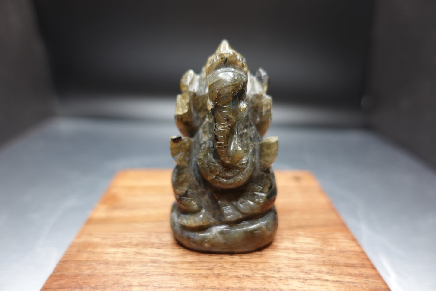 Labradorite Ganesh Statue