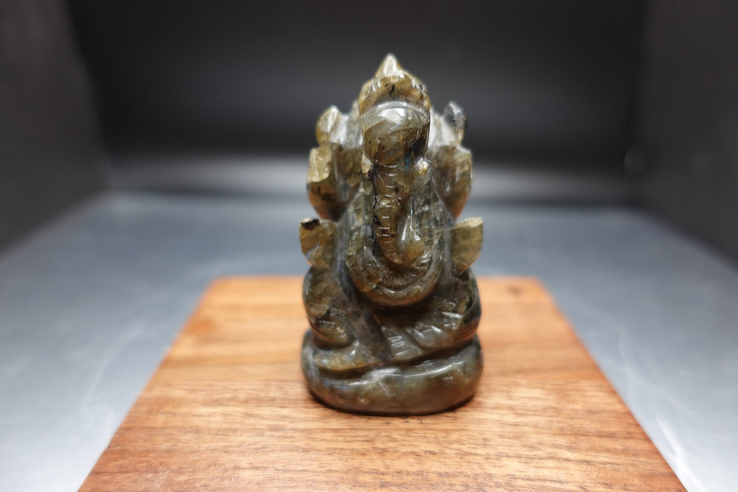 Labradorite Ganesh Statue