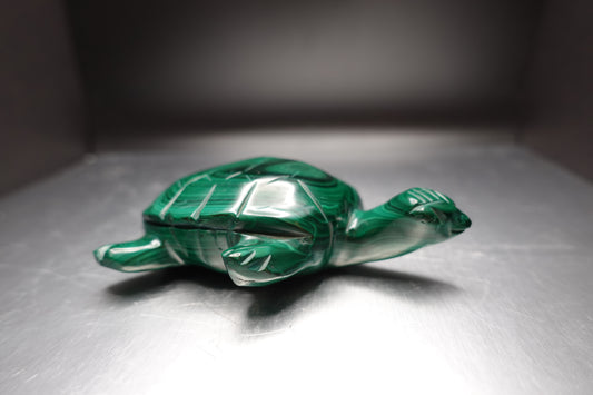 Malachite Turtle Statue