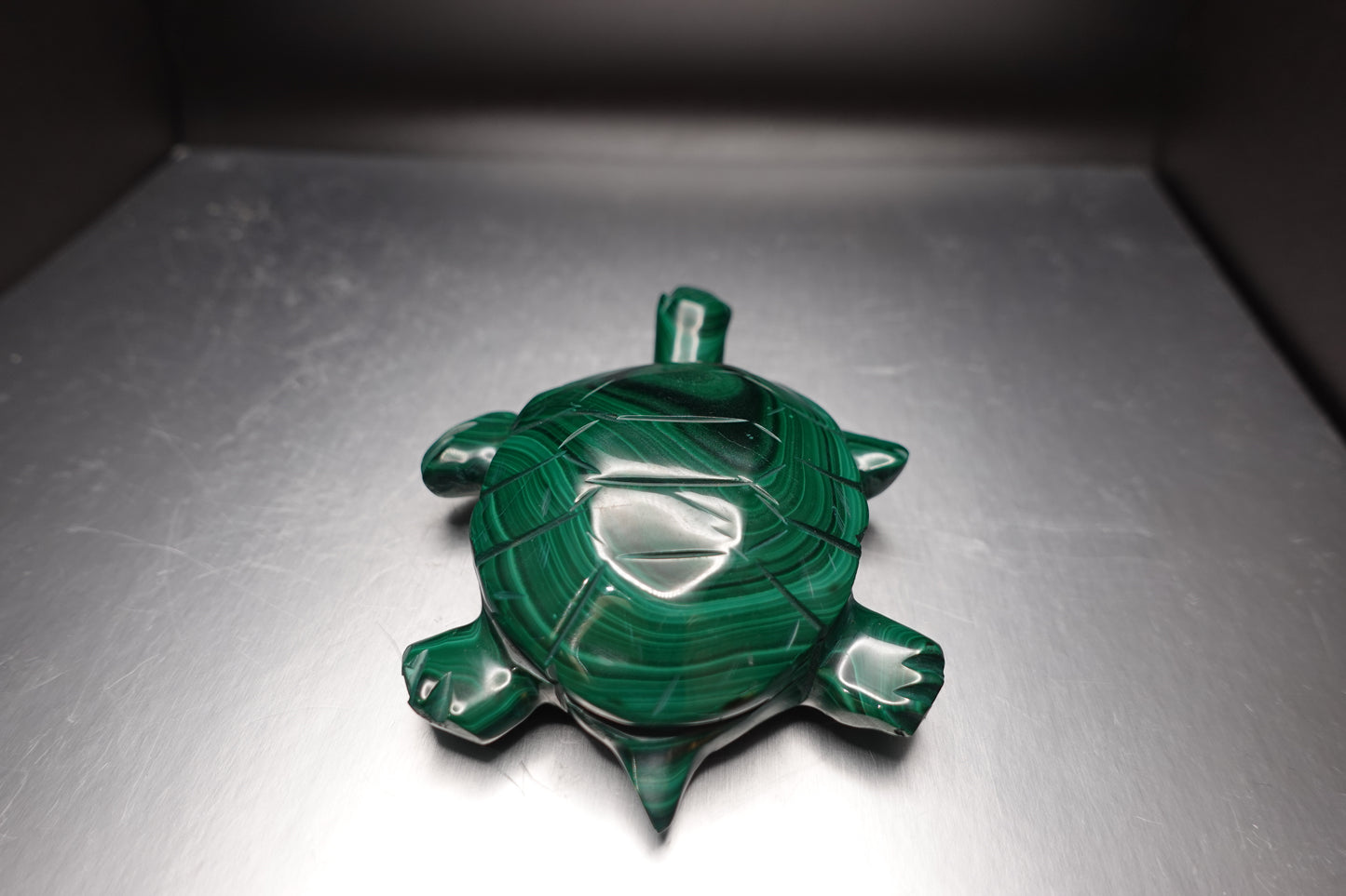 Malachite Turtle Statue